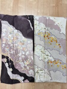 兵庫県神戸市の業者様より、宅配にて、刺繍の訪問着をお買取りさせていただきました。